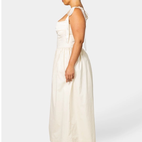 ELIN MAXI DRESS IVORY - Picture 6 of 8